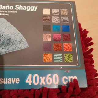 Alfombra Baño Shaggy ADP Vino 40x60cm