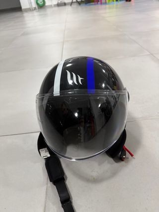 Casco Moto MT Negro, talla S