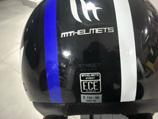 Casco Moto MT Negro, talla S