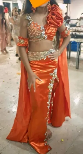 Vestido Gitana Niña Talla 12, usado solo 1 vez