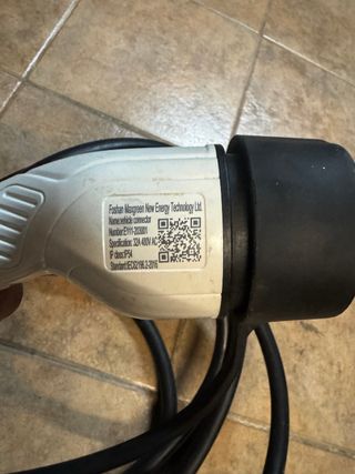 Cable Carga Coche Eléctrico Tipo 2 32A. 5 metros