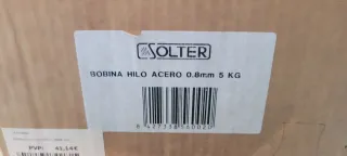 Hilo soldar acero 0.8mm Solter 5kg