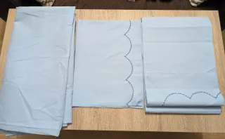 2 Juegos Sábanas 105cm Azul