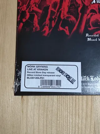 Vinile - Mork Gryning - live at Kraken