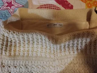 Pantalón crochet Mango Talla M