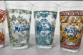 Set 8 Bicchieri BIRRA MESSINA LIMITED EDITION