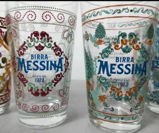 Set 8 Bicchieri BIRRA MESSINA LIMITED EDITION