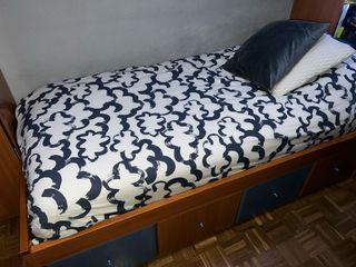 Dormitorio juvenil madera de cerezo completo(URGE)