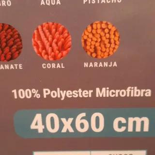 Alfombra baño Shaggy 40x60 cm