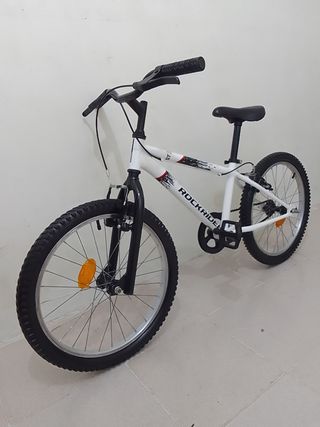 Bicicleta Rockrider Blanca 20 pulgadas decathlon