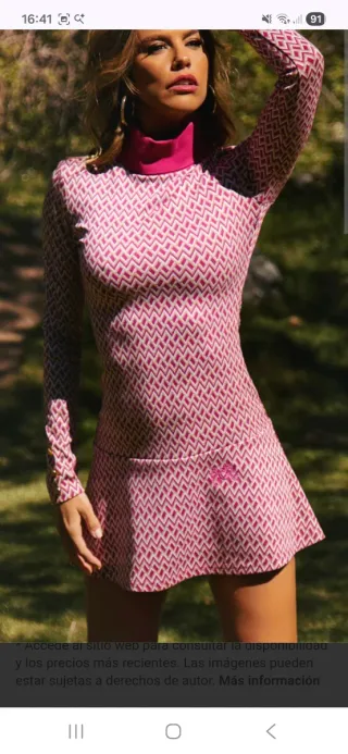 Vestido Casas Camaleónica Rosa Talla XS