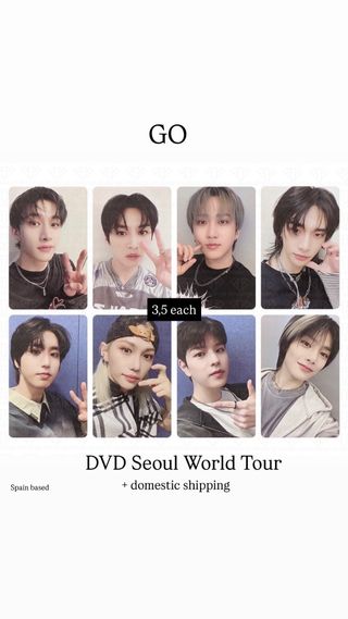 Stray Kids photocards GO Photocard DVD Tour