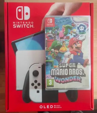 Nintendo Switch OLED + Super Mario Bros Wonder