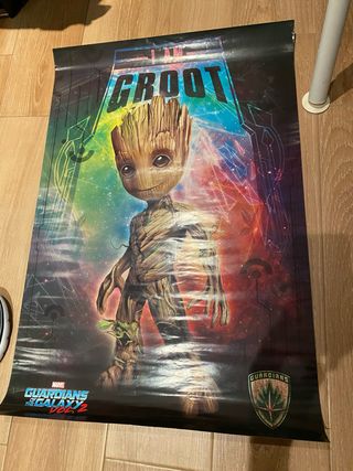 Póster Groot Guardianes de la Galaxia Vol. 2