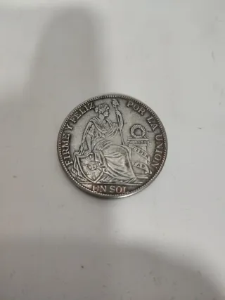 Réplica Moneda Un Sol 1893