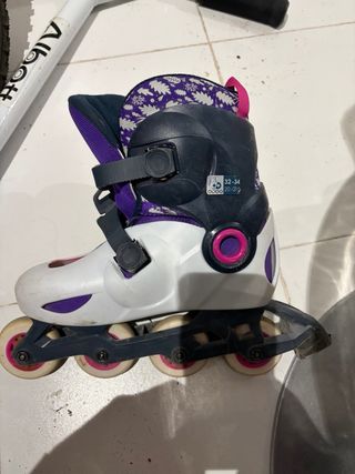 Patines Oxelo Morado y Blanco