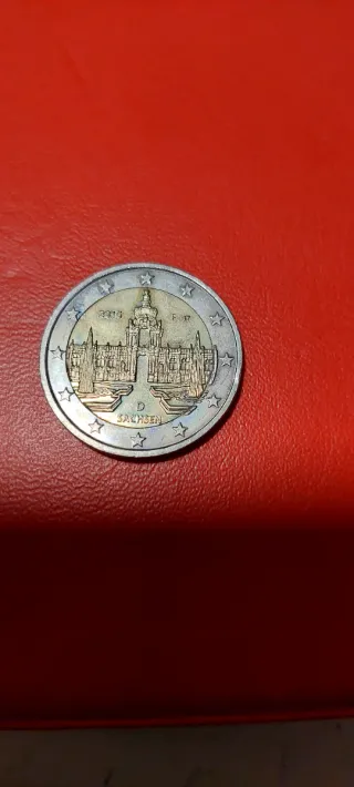 Moneda 2 Euros Sachsen 2015