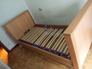 Cama hospital articulada madera