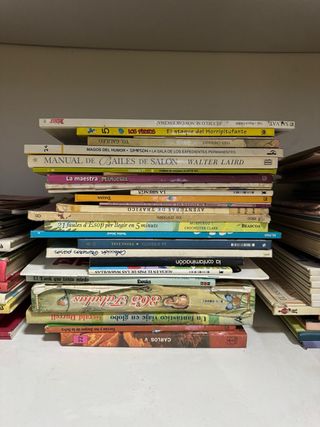 Lote de libros de segunda mano