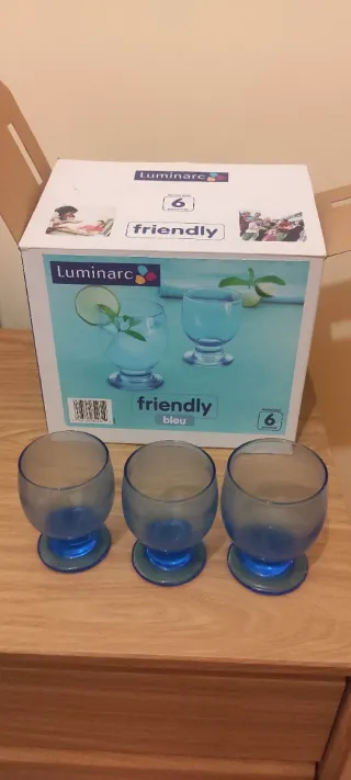 URGE Juego 12 vasos Luminarc Friendly azul