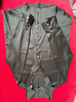 Camicione ampio nero Zara