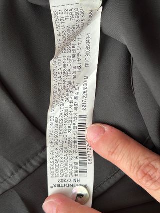 Camicione ampio nero Zara