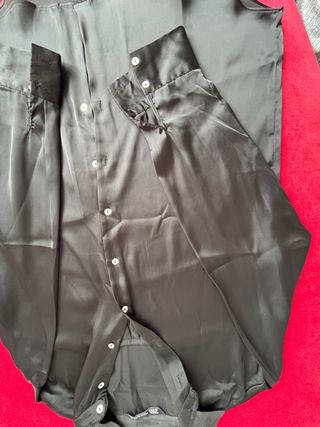 Camicione ampio nero Zara