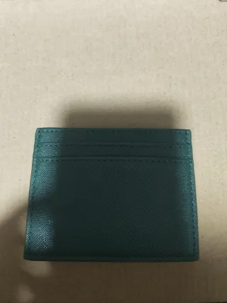 Porta tessere Prada verde