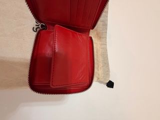 Billetero Desigual piel rojo pequeño