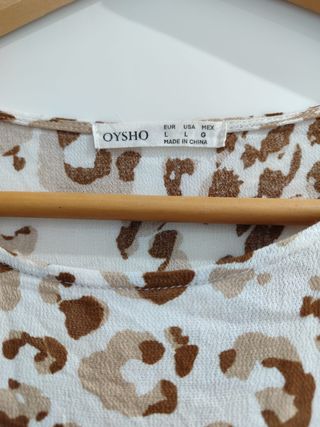 Vestido Oysho estampado animal print