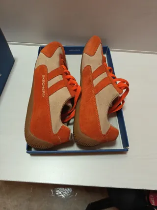Zapatillas Skechers Beige/Naranja