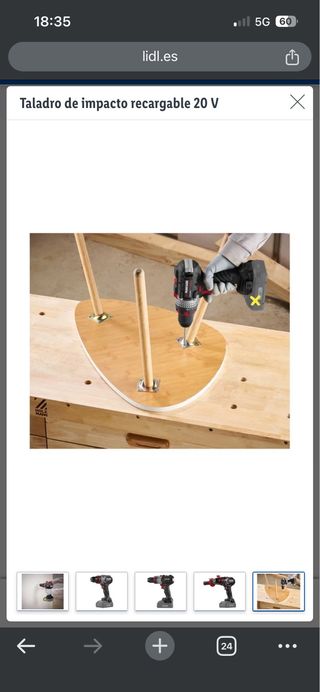 Taladro percutor 20V Parkside