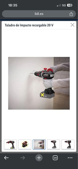 Taladro percutor 20V Parkside