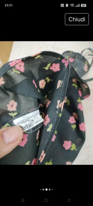 Abito Barbie dress hells Fashion # 1401 del1979