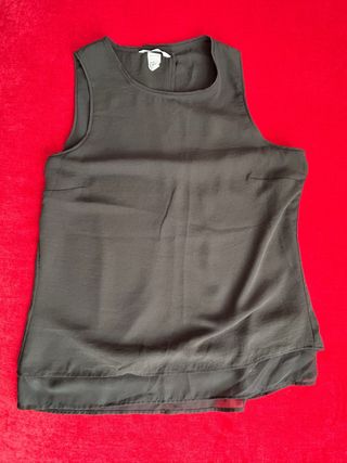 Canotta H&M morbida con apertura schiena Nera