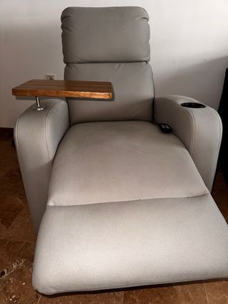 Sillón de Masaje Reclinable Gris