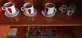 Juego 6 Tazas Café Porcelana