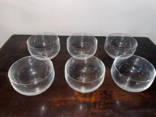 Juego de 6 copas de cristal