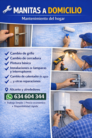 Manitas a domicilio en Alicante