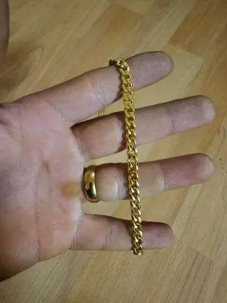 Leontina antigua para reloj de bolsillo