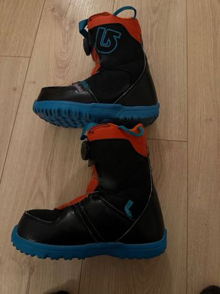 Botas Snowboard Burton talla 34 Grom Niño