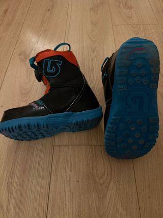Botas Snowboard Burton talla 34 Grom Niño