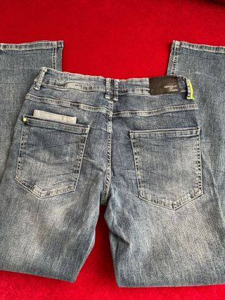 Jeans dritti donna blu