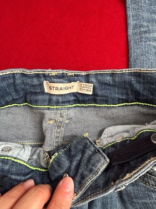 Jeans dritti donna blu