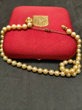 Collar de Perlas Majorica Dorado