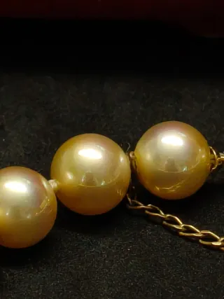 Collar de Perlas Majorica Dorado