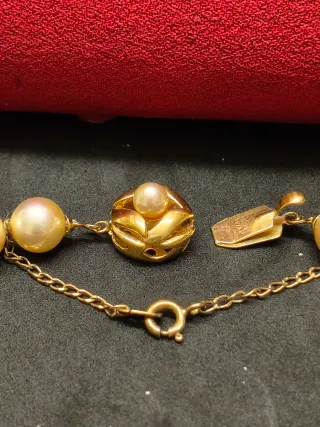 Collar de Perlas Majorica Dorado