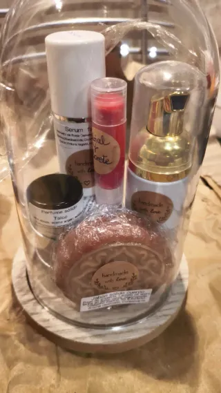 Lote cosmética natural artesanal personalizado.