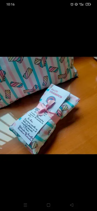 Lote Saquito Térmico + Cojín Reposacabezas