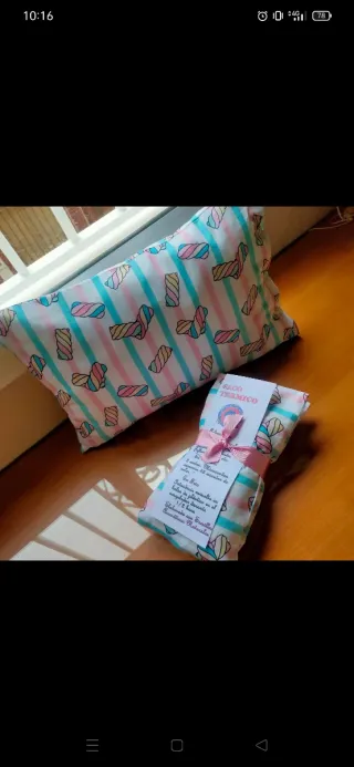 Lote Saquito Térmico + Cojín Reposacabezas